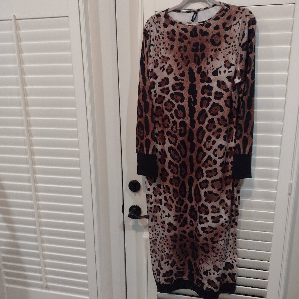 StyleWe Animal Print Dress 2XL